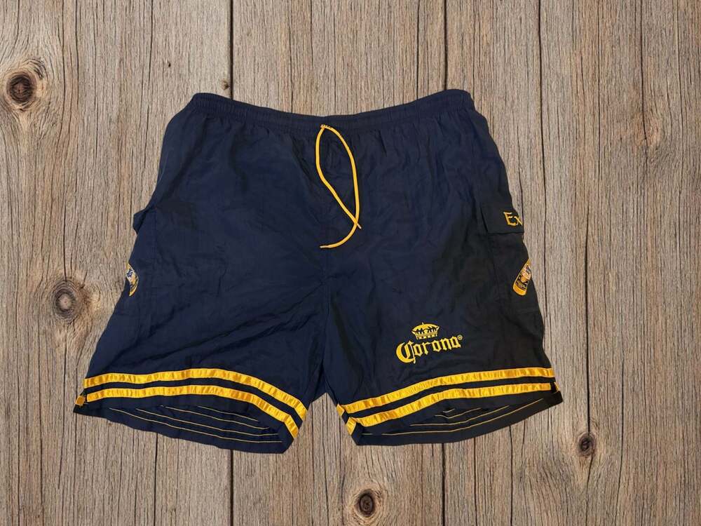 Vintage Corona Extra Crossed Bottles Board Shorts